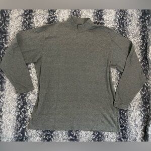 High Sierra Women’s Large Grey High Neck Cotton Long Sleeve Ribbed Top